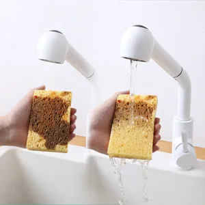Sisal wood pulp sponge kitchen dishwashing pad double-sided absorbent cleaning tool