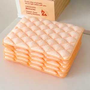 Thickened diamond pattern dishwashing sponge kitchen cleaning pad scrubbing cloth block tool