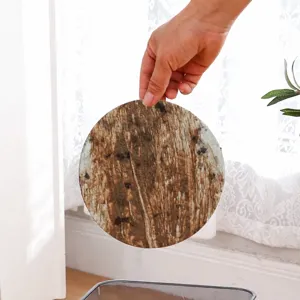 Disposable mop pads round replacement head for electric mops and robot vacuum cleaners.