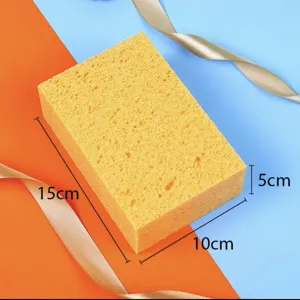 Verdikte Absorberende Houtpulp Spons Keukenreiniging Spons Vierkante Schuurspons Voor Fornuis Magnetron Afwassen