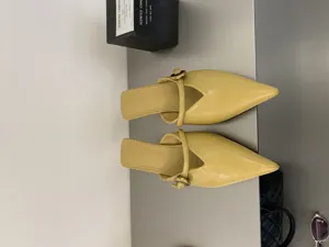 Mules con tacco kitten a punta francese donna scarpe eleganti estive décolleté
