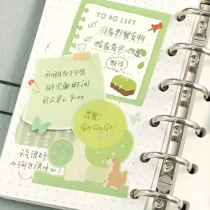 Mini bloc-notes adhésifs mignons blocs-notes de journal papeterie créative pour planificateur