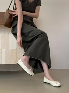2026 new soft bow split-toe flat shoes women comfortable commuting ballet flats casual footwear