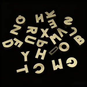 Retro bronze metal alphabet letter charms for DIY bracelet necklace jewelry making crafts
