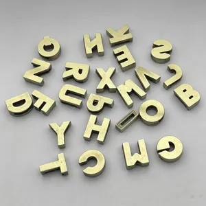 Retro Bronze Alphabet Slide Letters Alloy English Letter Charms For DIY Bracelet Phone Chain Jewelry Making