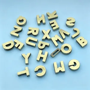 8mm vintage bronze metal alphabet letter charms for diy bracelet phone pendant beads crafts