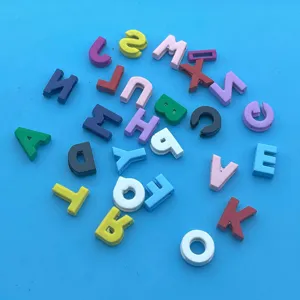 Colorful painted letter beads 8mm DIY alphabet charms for custom bracelets jewelry making supplies