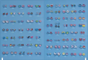 Alloy rhinestone charms assortment, cute cartoon fruit and heart DIY jewelry accessories.