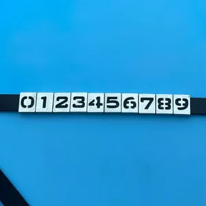 8mm hollow number metal cube beads detail shot, perfect for DIY phone charms and jewelry making.