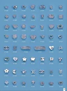 DIY Strass Metall Legierung Charms Perlen Set, Grosshandel Schmuck Zubehoer Kollektion.