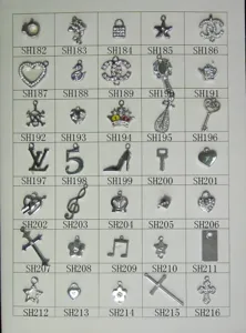 Alloy rhinestone charm pendants in various shapes, perfect for DIY jewelry making crafts.