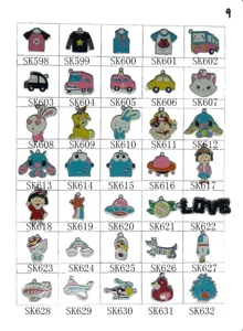 Alloy enamel cartoon charms pendant jewelry accessories DIY handmade crafting supplies lot.