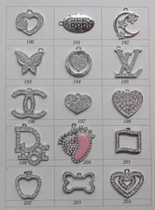 Strass Legierung DIY Anhänger Schmuck Zubehör Set sortierte Formen und Nummern.