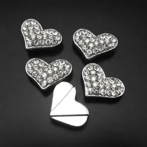 10mm Pave Strass Cuore Ciondoli DIY Gioielli Creazione Accessori Pendente Componenti