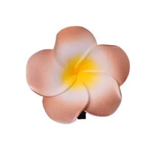Molla per capelli plumeria, forcina floreale hawaiana, accessorio spiaggia artificiale.