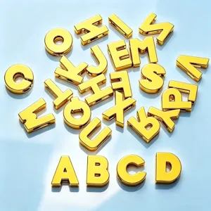 8mm Or Lisse Lettre Breloques Alliage DIY Alphabet Perles pour Bracelet Bijoux Fabrication