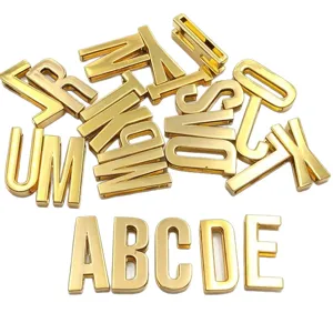 pendentif lettre dore 30mm pour bracelet ceinture diy breloque et collier de animal
