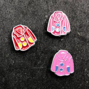 8mm oil drop coat enamel charm detail shot, cute DIY accessories for bracelets bags shoes.