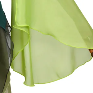 Mittelalter Elfe Kostüm Ärmel Detail, grüne Chiffon Lagen ausgestelltes Design.