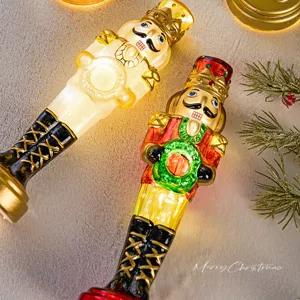 Natale Schiaccianoci Soldato Luminoso Decorazione Da Tavola Atmosfera Festiva Luce LED