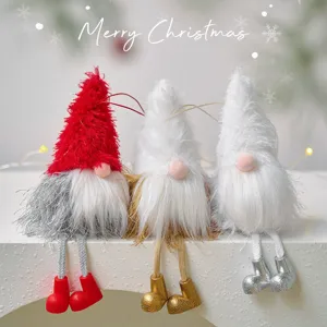 Weihnachten Gnome Pluesch Haengende Ornamente 3er Set Christbaum Deko Party Zubehoer