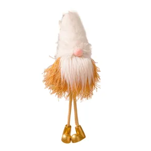 Weihnachtsbaum Wichtel Hängeornament, süße Plüsch Weihnachtsmann Puppe für Festtagsdeko.