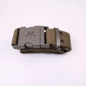 Ceinture tactique d'entraînement en plein air style coton C sangle résistante avec boucle