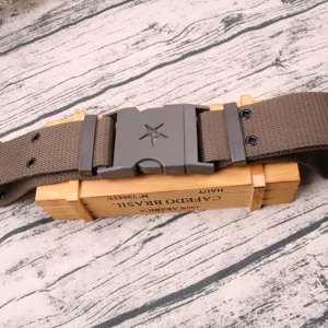 Ceinture en toile d'entraînement militaire tactique avec boucle à libération rapide durable