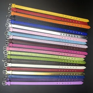 8mm bunte Schlangenmuster PU Leder Uhrenarmbänder Ersatzarmbänder Mehrfarbig Set neu