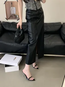 Pointed toe transparent strap thin heel high heel mules summer new trendy women shoes