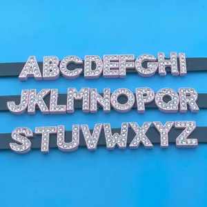 DIY rhinestone alphabet letter charms pendant pink crystal az uppercase letters set details