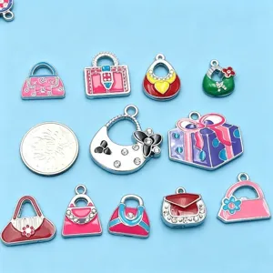 Gemailleerde tas bedels DIY sieraden maken accessoires metalen hangers hobby knutselen