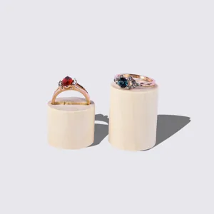 Présentoir de bague en bois de hêtre, étagère de rangement de bijoux créative, présentoir.