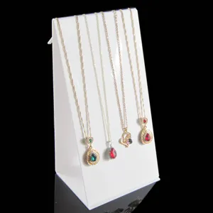 Acrylic Jewelry Display Stand L Shaped Necklace Bracelet Organizer Holder Clear Retail Showcase For Jewelry Store