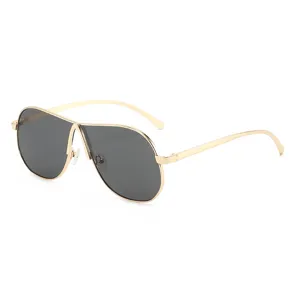 Modische Übergroße Metallrahmen Sonnenbrille Für Damen Vintage Pilotenbrille Retro VerlaufGläser Unisex Fahrbrille Outdoor Urlaub Shades Reiseaccessoires
