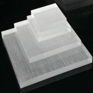 Transparente Acryl Display Blöcke Set, mehrstöckige quadratische Schmuckständer.