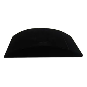 Schwarzer Samt Halsketten Display Ständer gebogener Schmuckhalter für Store und Armband Display.