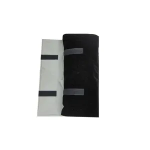 Pochette de voyage rouleau pour bijoux organisateur noir gris pour bagues et accessoires