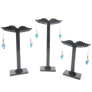 Soporte de Exhibición de Joyas de Acrílico Conjunto de Tres Piezas en Forma de Águila Organizador de Pendientes