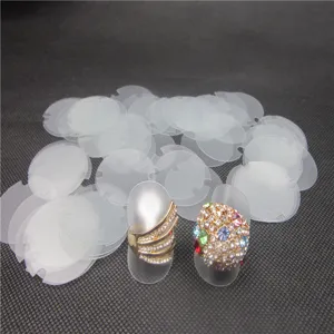 Almohadillas protectoras de plástico para anillos y piezas de almacenamiento, lote granel.
