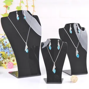 Espositore per Collana e Orecchino in Acrilico Supporto per Gioielli Manichino Busto Vetrina Organizer