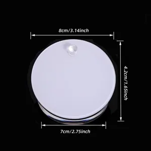 White Acrylic Bracelet Display Stand Round Bangle Holder Jewelry Display Props 8cm