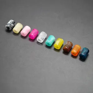 5mm large hole barrel acrylic loose beads colorful DIY bracelet accessories plastic bead set