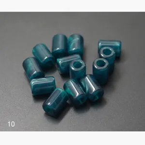 5mm large hole barrel beads acrylic loose beads DIY bracelet accessories imitation amber