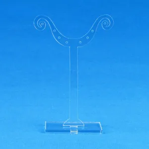 Support de présentation de boucles d'oreilles en acrylique transparent avec multi-trous
