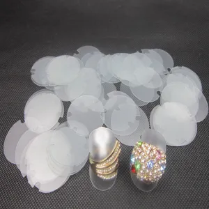 Pads de protection en plastique translucide pour bagues pack en vrac accessoires 100pcs