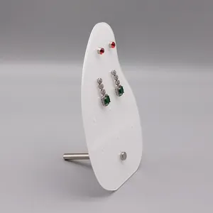 Présentoir de boucles d'oreilles en acrylique transparent support bijoux détail