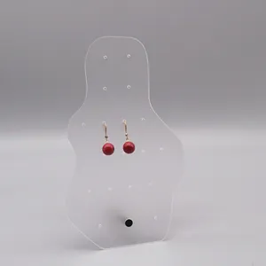 Présentoir de boucles d'oreilles en acrylique transparent créatif support de bijoux.