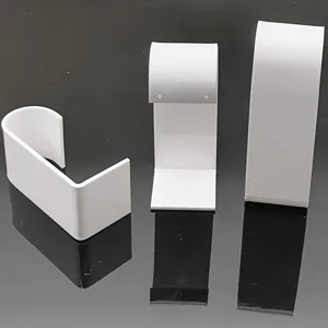 Weisse Acryl Ohrring Display Ständer Set, ideal für Schmuck Präsentation Fotografie.