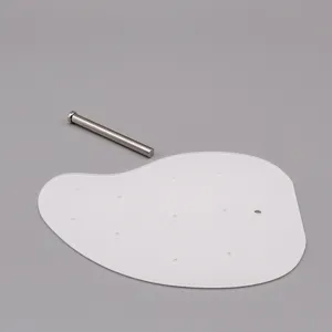 Base de support pour boucles d'oreilles en acrylique transparent avec tige en metal.